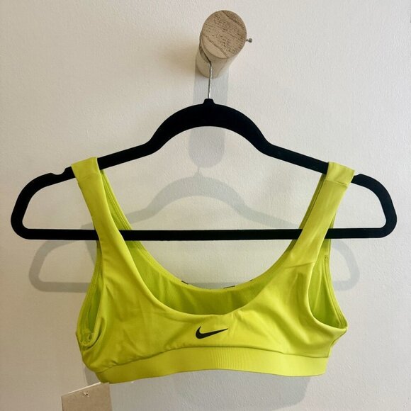NWT Size S Nike Multi Logo Scoop Neck Bikini Top Swimsuit Small Bathing Suit - Picture 4 of 4